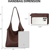 Montana West Oversized Slouchy Tote bag + Top Purse