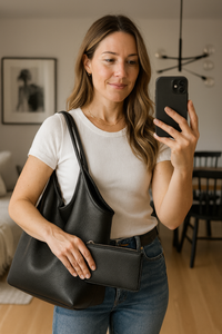 Montana West Oversized Slouchy Tote bag + Top Purse