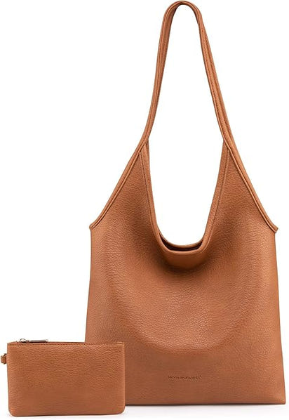Montana West Oversized Slouchy Tote bag + Top Purse